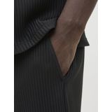 Korte Broeken - Losvallende Shorts - Zwart - Geweven Stof