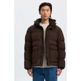 Doorgestikte Gewatteerde Jas - Waterafstotend - Afneembare Capuchon - Regular-fit