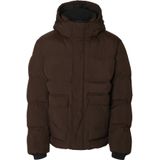 Doorgestikte Gewatteerde Jas - Waterafstotend - Afneembare Capuchon - Regular-fit