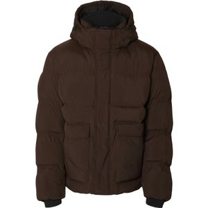 Doorgestikte Gewatteerde Jas - Waterafstotend - Afneembare Capuchon - Regular-fit