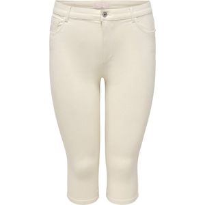 ONLY CARMAKOMA - Skinny Broeken - Ecru - Katoen Polyester Elastaan