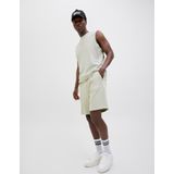 Sweatstof Shorts - Zwart - Elastische Tailleband - Trekkoord