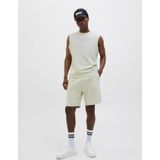 Sweatstof Shorts - Zwart - Elastische Tailleband - Trekkoord