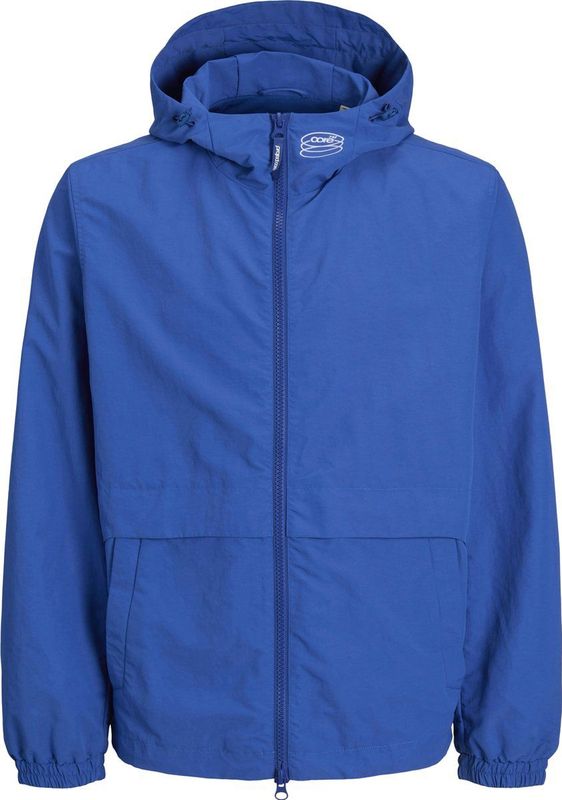 College Jacket - Licht Gevoerd - Zwart - Geribbelde Kraag - Normale Pasvorm