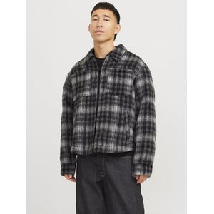 Jack & Jones - Tussenjas - Grijs - Geruit - Losse Pasvorm