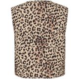 PIECES - Mouwloos Vest - Luipaardprint - Viscose