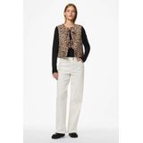 PIECES - Mouwloos Vest - Luipaardprint - Viscose