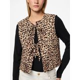 PIECES - Mouwloos Vest - Luipaardprint - Viscose