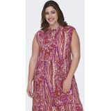 Carnova - Lange Jurk - Viscose - Midi-lengte - Mouwloos - V-Hals