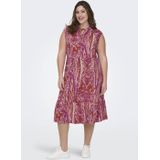 Carnova - Lange Jurk - Viscose - Midi-lengte - Mouwloos - V-Hals