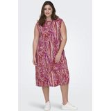 Carnova - Lange Jurk - Viscose - Midi-lengte - Mouwloos - V-Hals