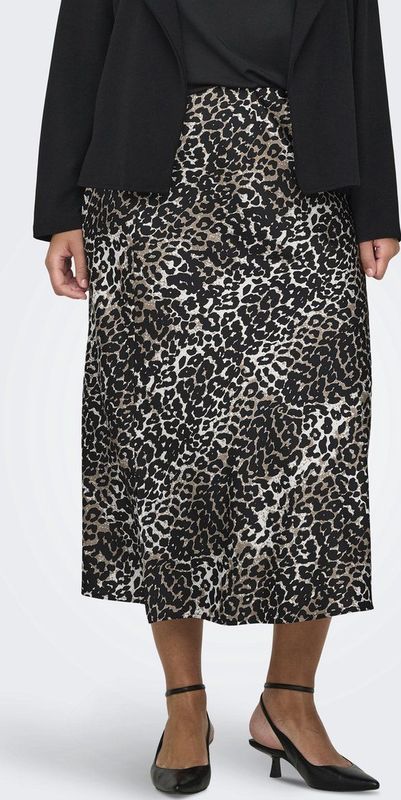 ONLY CARMAKOMA - CARDOMINA SATIN CALF SKIRT WVN - Dames - Rokken