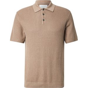 Polo - Gebreide Trui - Lichtgrijs - 50% Katoen, 50% Biologisch Katoen