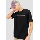 T-shirt - Zwart - Regular Fit - Ronde Hals - Korte Mouwen