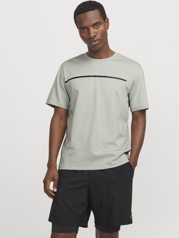 T-shirt - Zwart - Jersey - Ronde Hals - Logoprint - Losse Pasvorm