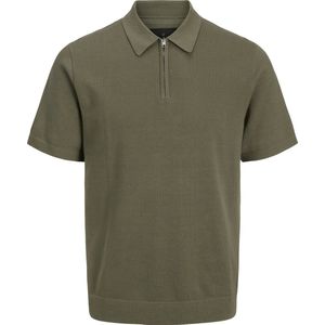 Jack & Jones - Poloshirt - Blauw - Fijn Plat Breisel