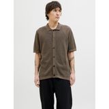 JACK & JONES - AARTO - Vrijetijdsoverhemd - Blauw - Katoen - Korte Mouwen