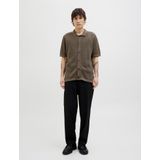 JACK & JONES - AARTO - Vrijetijdsoverhemd - Blauw - Katoen - Korte Mouwen