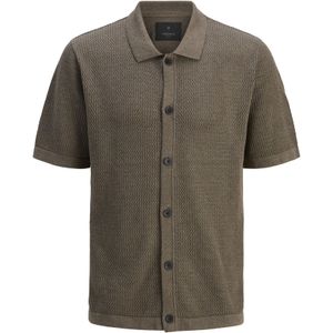JACK & JONES - AARTO - Vrijetijdsoverhemd - Blauw - Katoen - Korte Mouwen