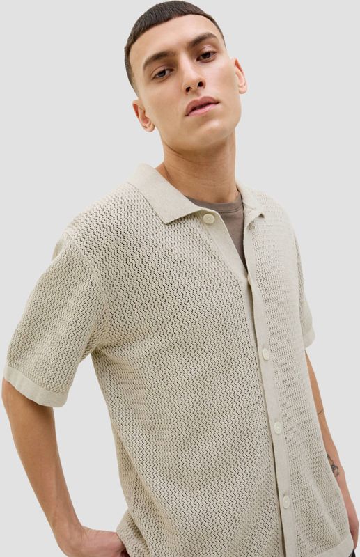 Jack & Jones - Blaarto Knit Polo - Poloshirt - Korte Mouw - Relaxte Pasvorm - 100% Katoen