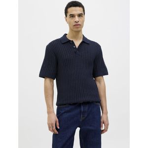 Jack & Jones - Jprccjoel Knit Polo - Nachtblauw - Poloshirt