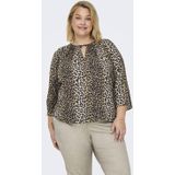 Carnova - Tuniek - Regular Fit - O-hals - 3/4 Mouwen - Knoopsluiting