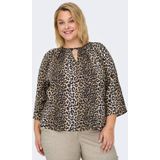 Carnova - Tuniek - Regular Fit - O-hals - 3/4 Mouwen - Knoopsluiting
