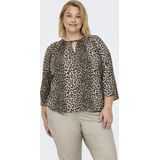 Carnova - Tuniek - Regular Fit - O-hals - 3/4 Mouwen - Knoopsluiting