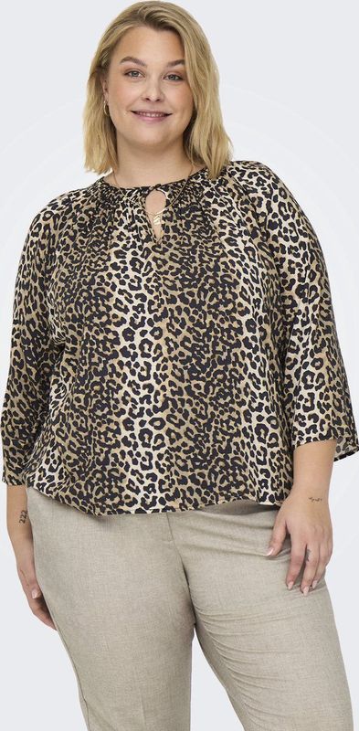 Carnova - Tuniek - Regular Fit - O-hals - 3/4 Mouwen - Knoopsluiting