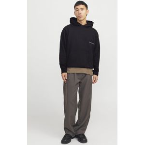 JACK&JONES - JORPORTO PATTERN SWEAT HOOD - Heren - Sweater - Blauw - Katoen