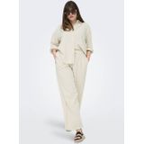 ONLY - CARTIZANA COTTON LOOSE PANTS - Comfortbroek - Pumice Stone - Zomerbroek
