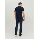 Polo - Blauw - Katoen - Slim Fit
