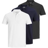 Polo - Blauw - Katoen - Slim Fit