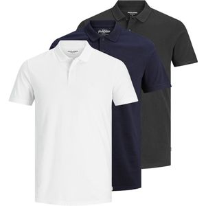 Polo - Blauw - Katoen - Slim Fit