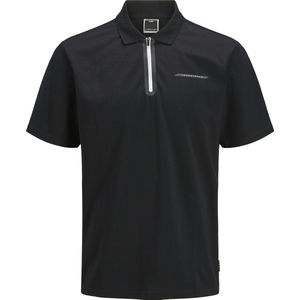 Jack & Jones - JCOFUSION PIQUE POLO SS - Poloshirt - Zwart
