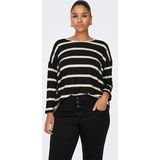 ONLY CARMAKOMA - Top - O-hals - 3/4 Mouwen - Regular Fit - Zacht Jersey