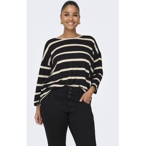 ONLY CARMAKOMA - Top - O-hals - 3/4 Mouwen - Regular Fit - Zacht Jersey