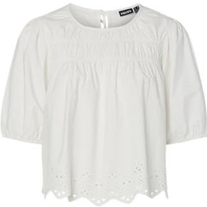 Pieces - Salmina - Blouse - Effen - Relaxed Fit - Puur Katoen