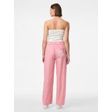 Pcsarah - Mw Wide Leg Broek - Zwart - Katoen - Soepelvallende Pasvorm