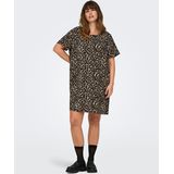 Jurk - Zwart - Katoen - Korte Mouwen - Loose Fit