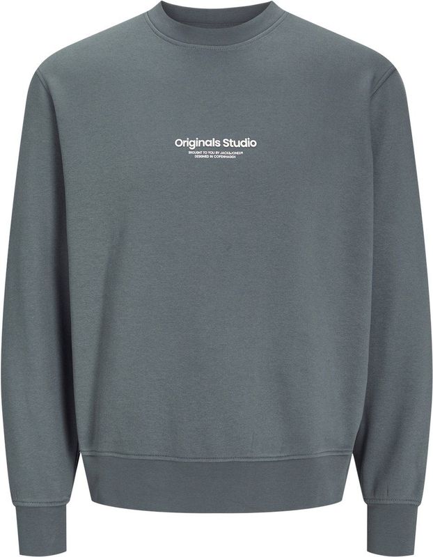Jack & Jones - Jorvesterbro Sweatshirt - Storm - Katoen - 1 stuk