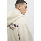 Jack & Jones - Jorislington Back Sweat Hood - Trui - Antique White - Katoenmix