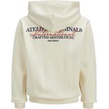 Jack & Jones - Jorislington Back Sweat Hood - Trui - Antique White - Katoenmix