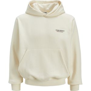 Jack & Jones - Jorislington Back Sweat Hood - Trui - Antique White - Katoenmix