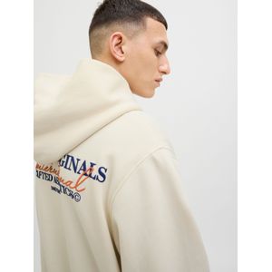 Jack & Jones - Jorislington Back Sweat Hood - Hoodie - Stormy Weather - Katoen/Polyester