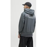 Jack & Jones - Sweater - Zwart - Katoen/Polyester - Capuchon