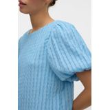 Vmnomi - Geplooide Top - O-hals - Korte Mouwen - Regular Fit