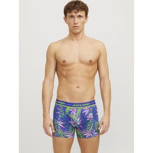 Jack&Jones Heren Jacpink Leaves Boxershorts 3-Pack Dazzling Blue