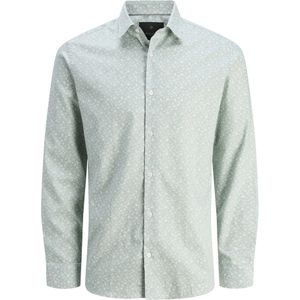 Jack & Jones - Overhemd - Mint - Katoen - Licht Getailleerd