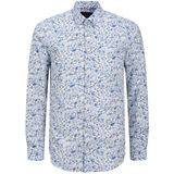 Overhemd - Dobby Stof - Geometrische Patronen - Regular Fit - 100% Katoen